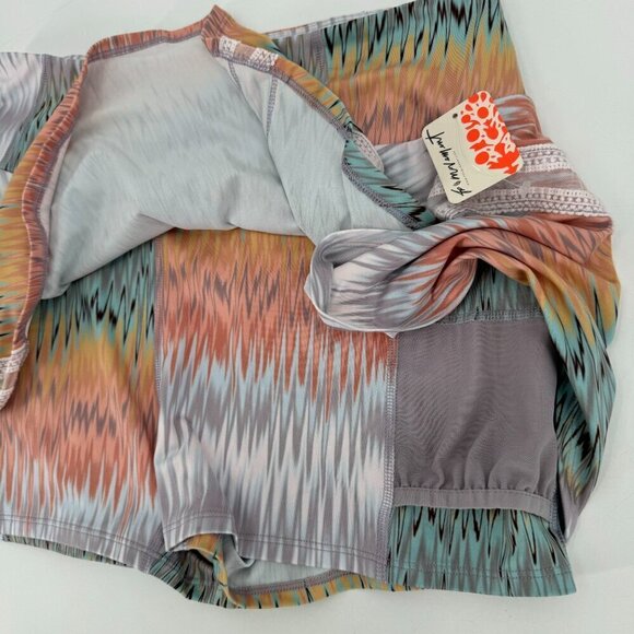 Free People Sunspace Pleats And Thank You Printed Lace Skort Tennis Large Skirt - Picture 3 of 7